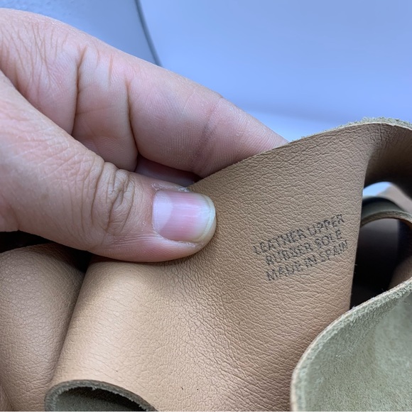 Anthropologie Maypol Carmel Leather Cross Band Espadrilles Wedge Sandals 40US9.5 - Picture 10 of 10